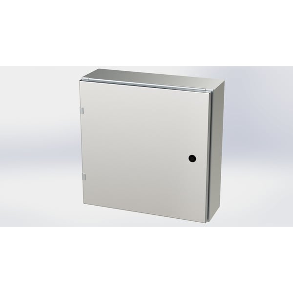 1/4 Turn Latch Electrical Enclosures, 20 in H, 6 in D, 20 in W, NEMA 3R, 4, 4X, 12, 13